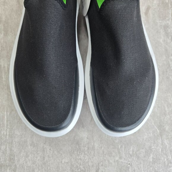 OOFOS OOmega eeZee Shoes Womens 8 Black White Recovery Comfort Platform Slip On - Picture 10 of 12